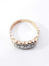 0.31 Cttw Diamond & 10k Yellow Gold Nugget Ring 4.5 Grams Size 10 Fw0926oxzdu