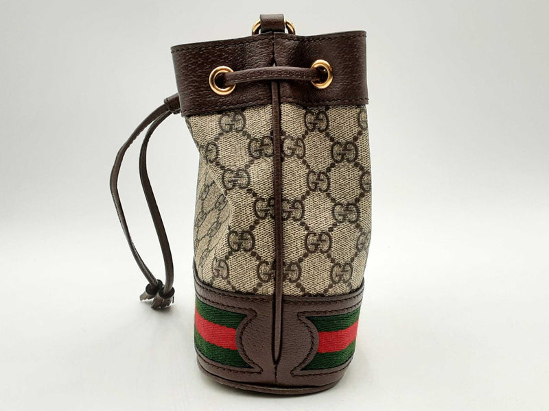 Gucci Ophidia Mini Bucket Bag Brown Aa0525rzxsa