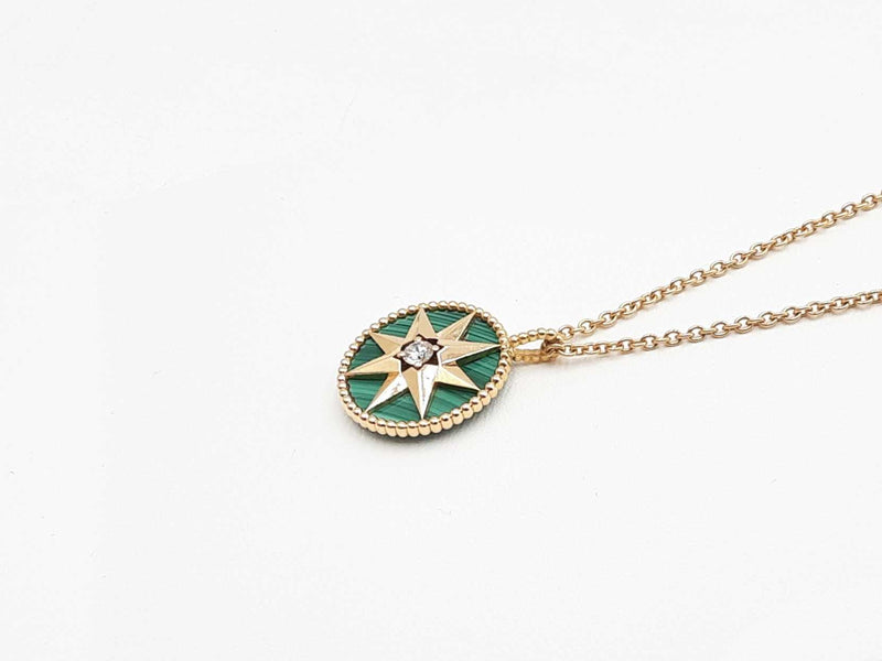 Christian Dior Rose De Vents Necklace In 18k Gold 13.8 Gram 32 Inch Fw0925wzxzdu