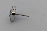 0.82cttw Diamond Stud Screwback Earrings In 10k White Gold 2.7 Grams Eb0926prxsa