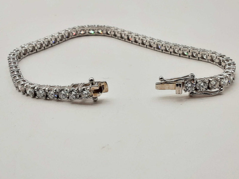 14k White Gold Lab Created Diamond Tennis Bracelet Do0224oorxde