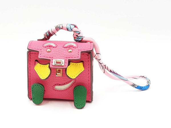 Mini Plaything Bag Charm In Fucshia Fw0825cdu