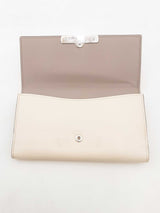Gucci Beige Leather Bamboo Wallet Sd0725lzxsa