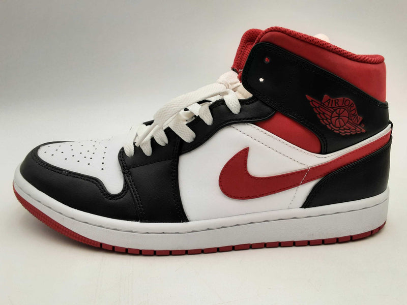 Nike Air Jordan 1 Mid Red & Black Sneakers Size 9.5 54724-122 Sd1024pxsa