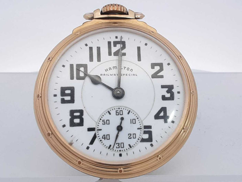 Hamilton Railway Special Gold Filled Pocket Watch Aa0625rzxsa