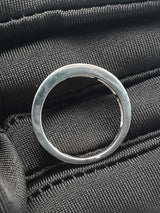 0.42 Cttw Diamond & 14k White Gold Wedding Band 3.2 Grams Size 7 Fw0326orxdu