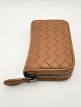 Bottega Veneta Brown Intrecciato Leather Zip-around Wallet Fw0823lorsa