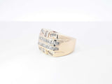0.58 Cttw Diamond Baguette & 14k Yellow Gold Ring 11.7 Grams Size 8 Fw0826ezxdu