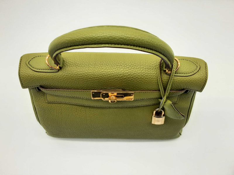 Hermes Kelly 28 Vert Anis Green Togo Gold Hardware Handbag Do0323sezxde