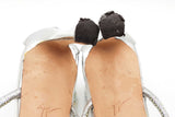 Giuseppe Zanotti Silver Metallic Heels With Crystal Embellished Straps Eb526crsa