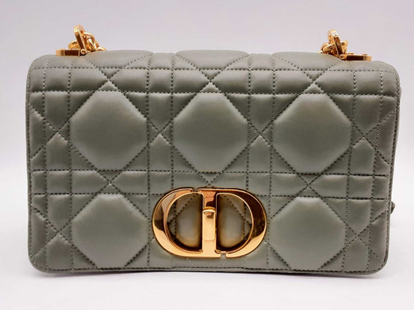 Christian Dior Caro Cedar Green Quilted Leather Crossbody Bag Do1224lixzde