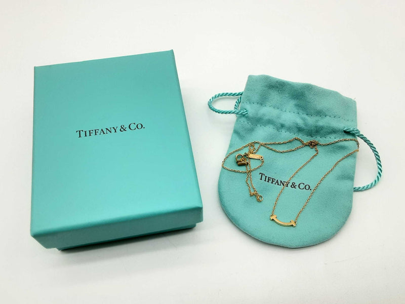 Tiffany & Co. T Smile 18k Yellow Gold 2.3g Chain 18 In Do0125wrxde