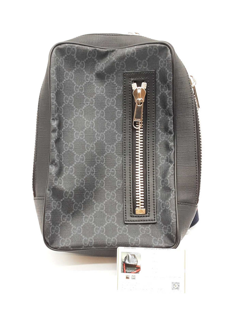 Gucci Gg Supreme Monogram Black Sling Backpack Sd0725wzxde