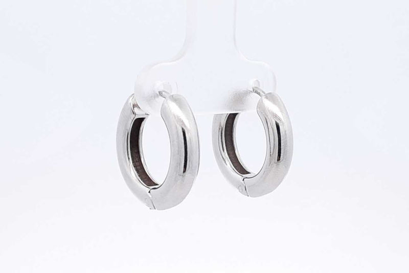 925 Sterling Silver Hoop Earrings 5.6 Grams Eb0125psa