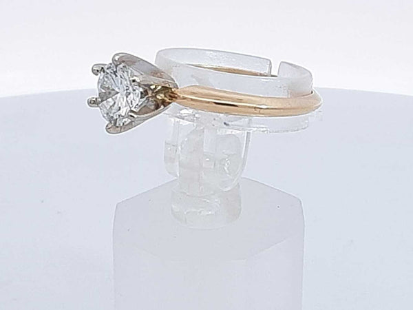 0.7 Cttw Diamond Ring 14k Yellow Gold 2.5 Grams Size 6.5 Aa1024rxzsa