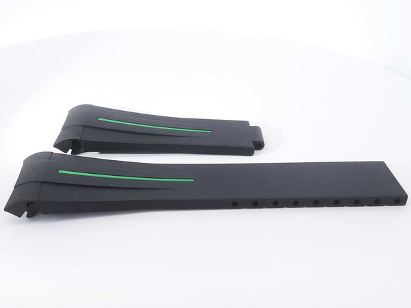 Rubber B M103-bk/vcfg Black Watch Band Aa0623lrrsa
