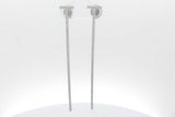 Tiffany & Co. Diamond 18k White Gold T Bar Stud Earrings 4.8 Grams Eb06226cxzsa