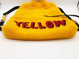 Fendi Vocabulary Yellow Shearling Drawstring Backpack Do1225pxzde