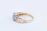 Light Blue Gemstone Ring In 14k Yellow Gold 4.7 Grams Size 6.75 Eb0824lrxsa