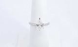 14k White Gold Pear Shaped Diamond Ring Size 6, 2.4 Grams Eb0524owxzdu