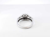 0.61 Cttw Diamond & 14k White Gold Engagement Ring 2.9 Grams Size 4 Fw0826wrzdu