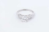 1.25ctw Round Center Diamond Ring 14k White Gold 3.2 Grams Size 7.5 Eb1025oxxzdu