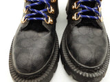 Coach Janel Black Signature Coated Canvas Boots Size 6b Eb0925orde