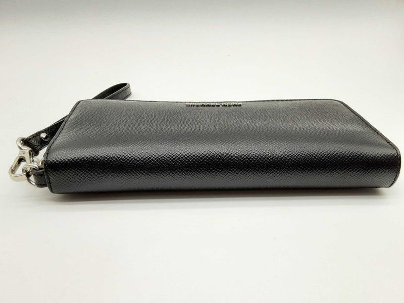 Michael Kors 32f4sjt3l Jet Set Continental Black Leather Wallet Do0924wxde