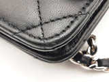 Chanel Quilted Black Leather Wallet On Chain Eb0924lxxzsa