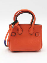 Mini Barkin Doggie Waste Bag Dispenser Charm In Orange Fw1025cdu