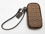 Coach Brown Signature Canvas Mini Accessory Pouch Wristlet Do0926lrde