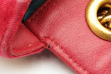 Gucci Hibiscus Red Velvet Marmont Matelasse Crossbody Eb0726oxzdu