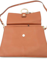 Chloe Faye Medium Shoulder Bag Tobacco Calfskin Leather Sd0526lzxdu