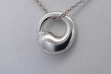 Tiffany & Co. Peretti 925 Eternal Circle Pendant Necklace 4.1g 16 Inch Eb626rxde
