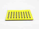 Christian Louboutin Kios Wallet In Neon Yellow Spiked Leather Fw0726oordu