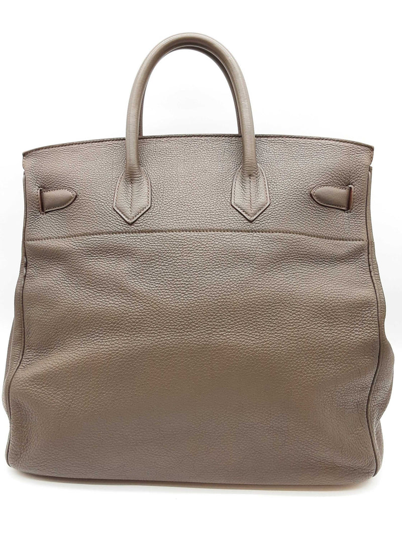 Hermes Birkin Hac 40 Gris Etain Gray Togo Gold Hardware Duffle Bag Do0925llxzxde