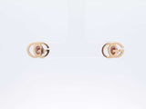 Gucci Running Gg Stud Earrings In 18k Yellow Gold 1.9 Grams Fw0925llzdu