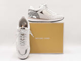Michael Kors Wilma Trainers In Optic White Tech Canvas Size 8 Fw0126ordu