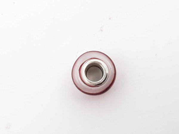 Pandora .925 Silver 2.1g Pink Murano Glass Charm Lh1025lxde