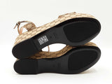 Gucci Lady Horsebit Platform Sandal In Gg Logo Canvas Size 40 Us 9.5 Fw0926ozxdu