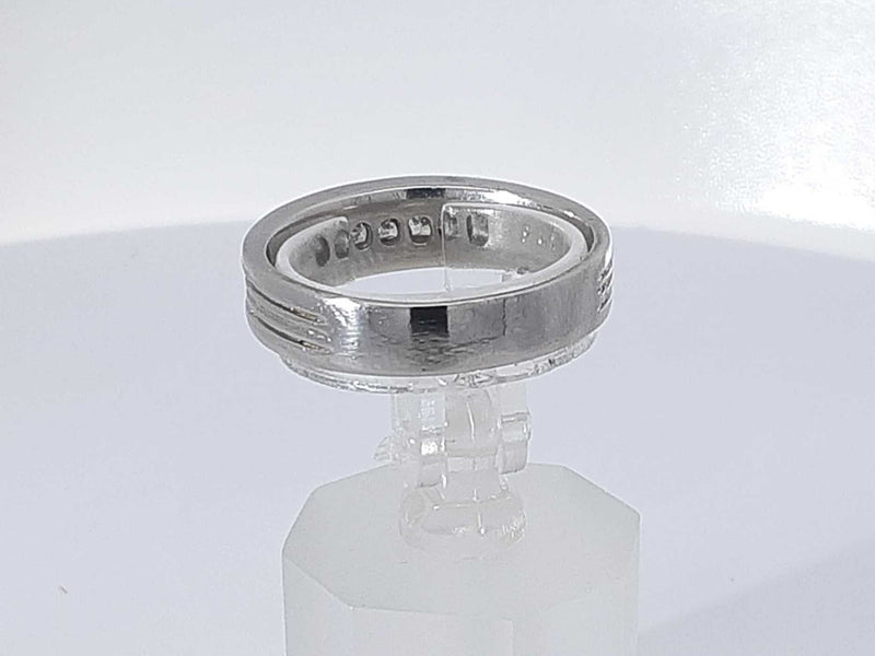 0.26 Cttw Platinum 95% 8.4 Grams Wedding Band Size 8.5 Aa0925oorsa
