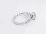 .55 Cttw Diamond 18k White Gold Ring 3.7 Grams Size 6.5 Aa0725wzxsa
