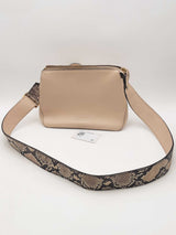 Burberry Hemsley Leather Crossbody Bag With Snakeprint Strap Eb0226lrxsa