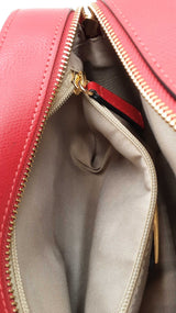 Valentino By Mario Valentino Red Leather Babette Bonbon Crossbody Eb1125lxzdu