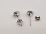 2.02 Cttw Lab Grown Diamonds 14k Wg 1.1g Screw Back Stud Earrings Do0826poxde