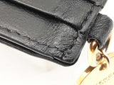 Givenchy Gv3 Card Holder Wallet In Black Diamond-stitched Leather Fw0726lcrdu