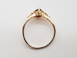 Marquis Cut Ruby 10k Yellow Gold 1.3g Ring Size 6.75 Do0426ixde