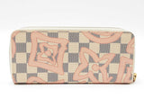 Louis Vuitton Clemence Wallet In Damier Azur Tahitienne Coated Canvas Fw0726lwrdu