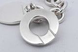 Tiffany & Co. Sterling Silver Heart Tag Toggle Necklace 15.5 Inch Eb0926oxzsa