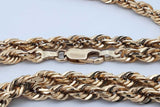 10k Yellow Gold Rope Chain 26.4 Grams 24 Inch Eb1125exzdu